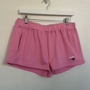 Soft Gola Pink Athletic relaxed Shorts, pockets, Elastic Waistband, Cuffed Hem.